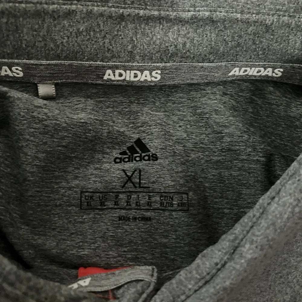 Adidas Shirt Mens XL Red Gray 2020 PGA Harding Park Golf Polo‎ Short Sleeve